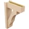 Ekena Millwork 6-in W x 16-in D x 24-in H Balboa Block Rough Cedar Woodgrain TimberThane Outlooker, Primed Tan OUTUR060X16X24BOA44RCPR - alternate 5